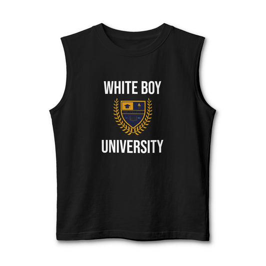White Boy University Tank Top
