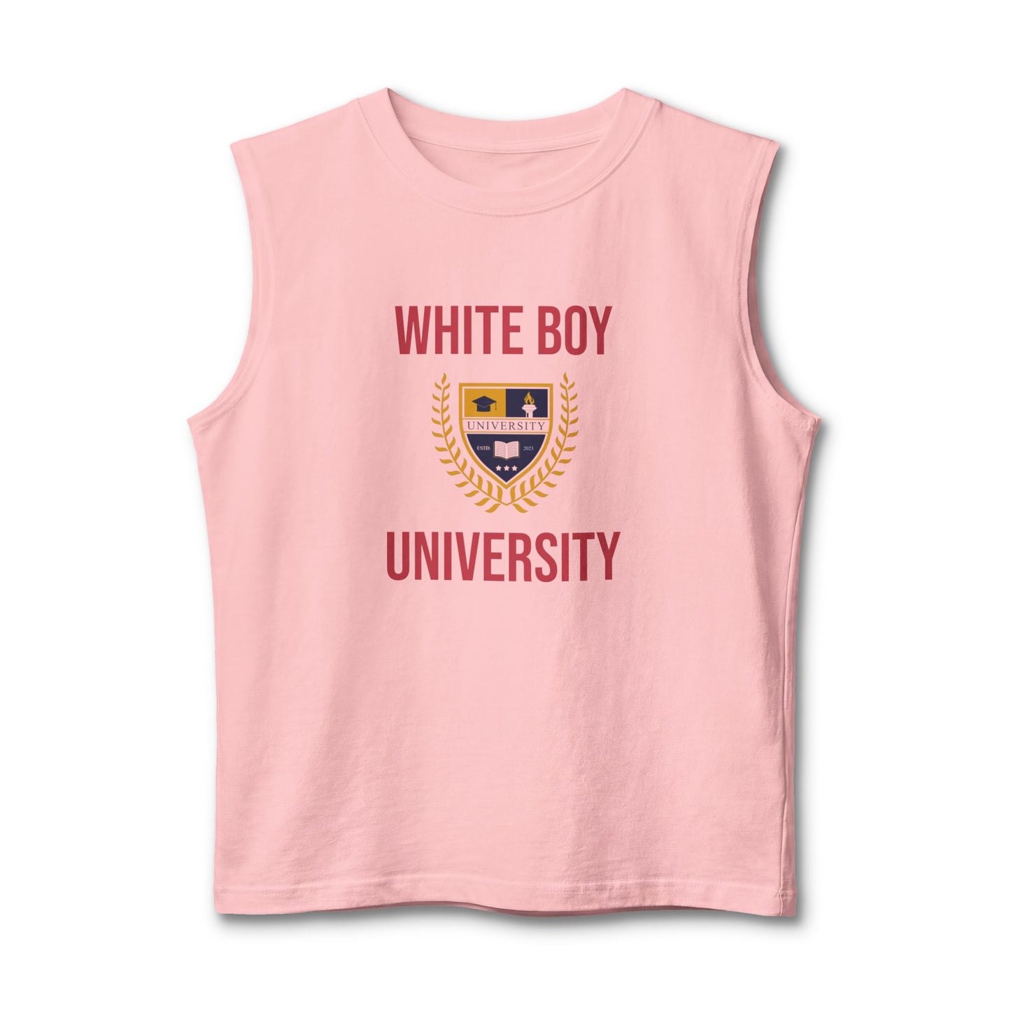White Boy University Tank Top