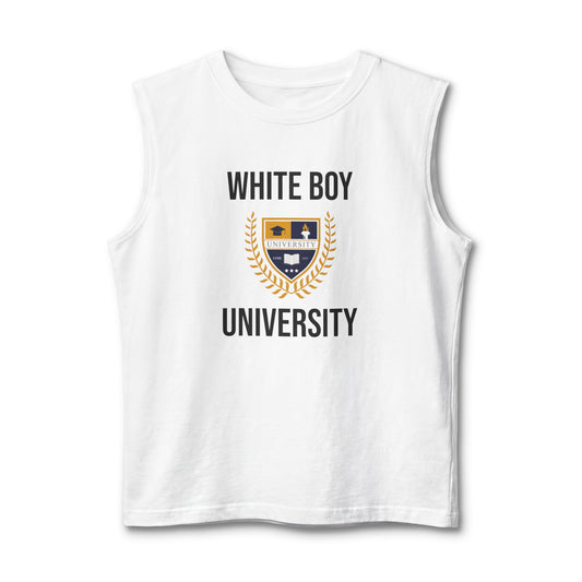 White Boy University Tank Top