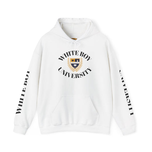 White Boy University Hoodie